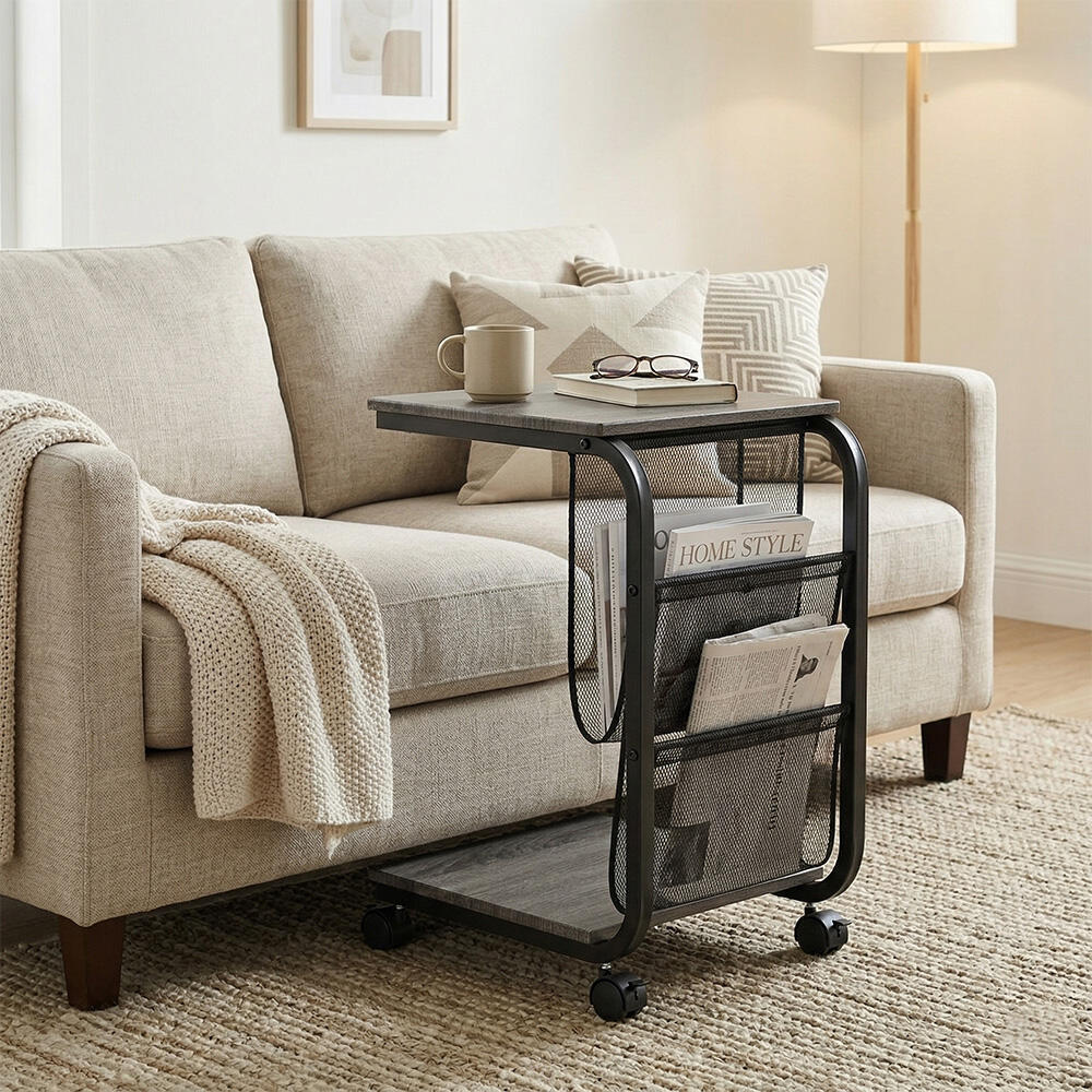 С-образный журнальный столик для дивана